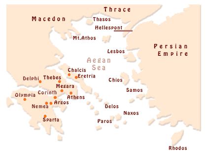 Ancient Greece - Geography of the Ancient Greek World and Aegean Map