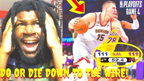 Lakers Vs Nuggets Reaction Playoffs Wcf Western Conference Finals Game 4 Highlights Reaction