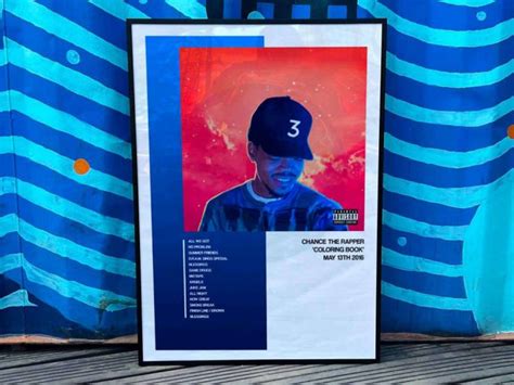 Chance The Rapper "Coloring Book" Album Cover Poster #1 - lylyprint.com