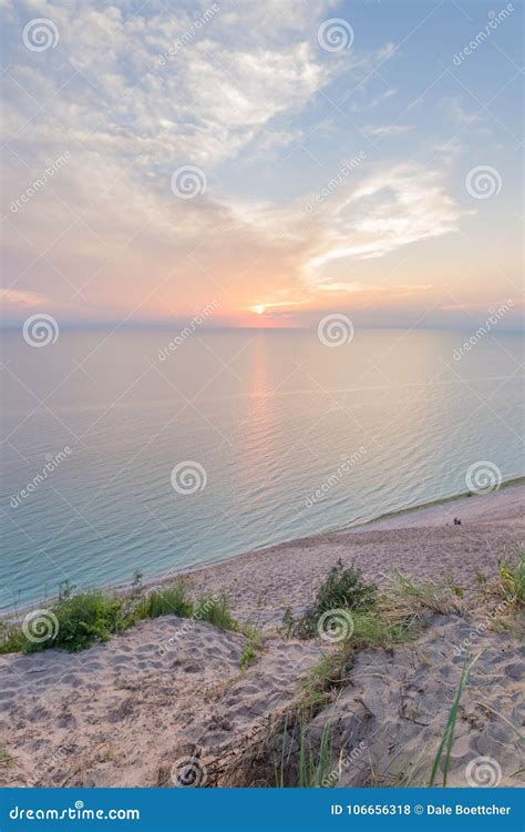 Sand dunes of Michigan stock photo. Image of waterfall - 106656318