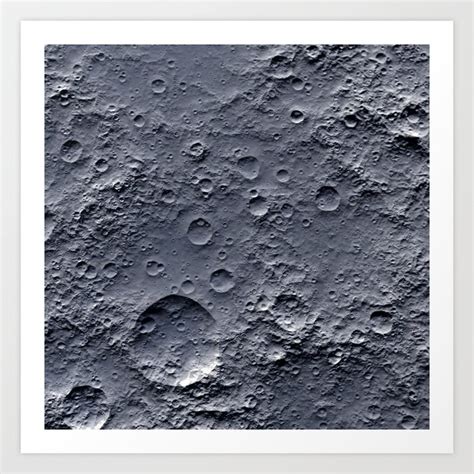 Moon Surface Art Print by Space 99 | Society6