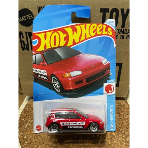 Hot wheels 風火輪 喜美 Honda civic EG6 蝦皮購物