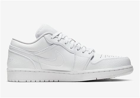 Air Jordan 1 Low Triple White 553558 130 Release Info SneakerNews