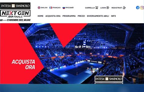 Intesa Sanpaolo Next Gen Atp Finals 2022 Aperta La Biglietteria