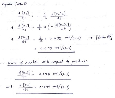 Solved Consider The Decomposition Of Hydrogen Peroxide Reaction If