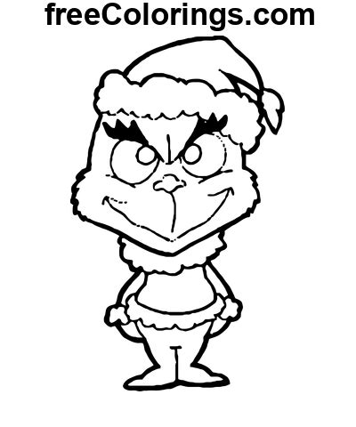 Chibi Grinch Dibujos Para Colorear Imprimibles Gratis