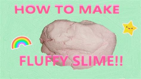 How To Make Fluffy Slime Without Glue Youtube