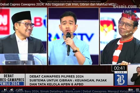 Debat Cawapres Membandingkan Visi Misi Cak Imin Gibran Mahfud Soal