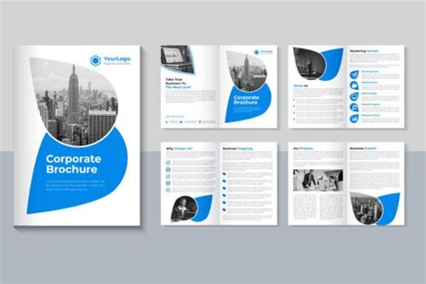 Modern 8 Page Brochure Design Template Graphic by Cpsign · Creative Fabrica