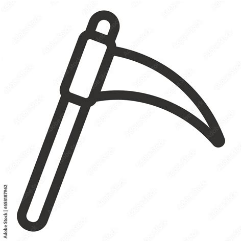 Sickle Vector Outline Icon, Scythe Icons Collection, Scythe Silhouette ...