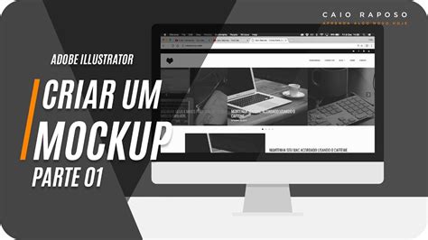 Como Criar Um Mockup No Illustrator E Photoshop [parte 01] [illustrator