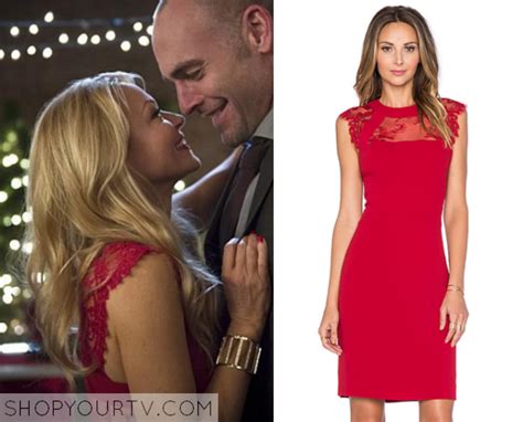 Arrow Season 4 Episode 9 Donnas Red Lace Dress Shop Your Tv