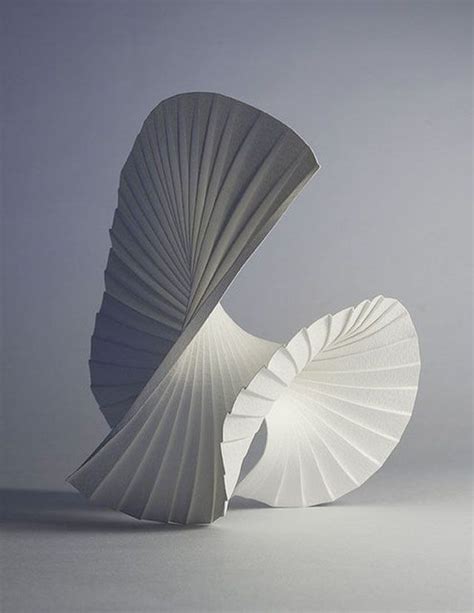 Motion Pleat Paper Art Sculptures By Richard Sweeney Paper Art