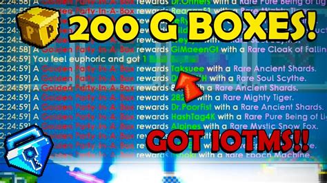 Gacha Golden Party Box How Many Rare Prizes Growtopia Youtube