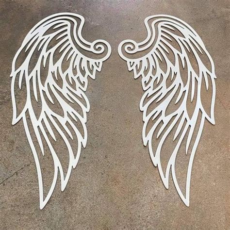 New Year Sale Giant Angel Wings Wall Decor Gorgeous Antiqued Style