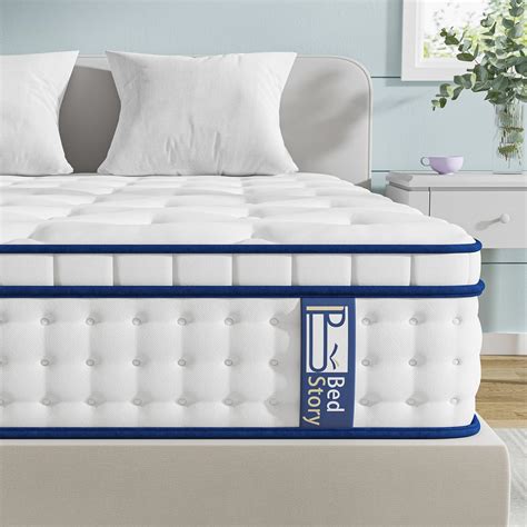 Bedstory Queen Mattress 10 Inch Medium Firm Hybrid Mattress In A Box Cooling