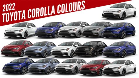 2022 Toyota Corolla All Color Options Images Autobics