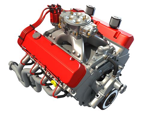 big block crate engine  turbosquid