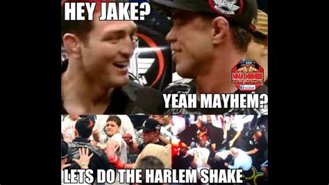 Mayhem Miller And Jake Shields Brawl Harlem Shake Youtube