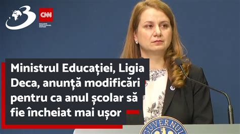 Ministrul Educației Ligia Deca anunță modificări pentru ca anul