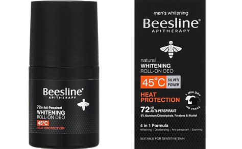 Beesline Natural Whitening Roll On Deodorant Heat Protection C Silver