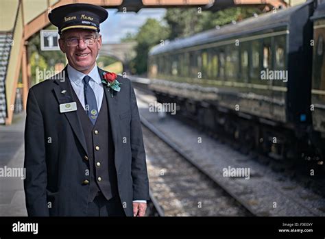 british rail station master  res stock photography  images alamy