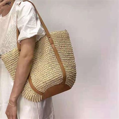 Raffia Strandtas Strand Tas