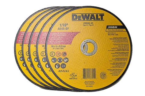 Disco de Corte Fino 7 Dewalt DW8065 AR 5 Peças AG Medeiros