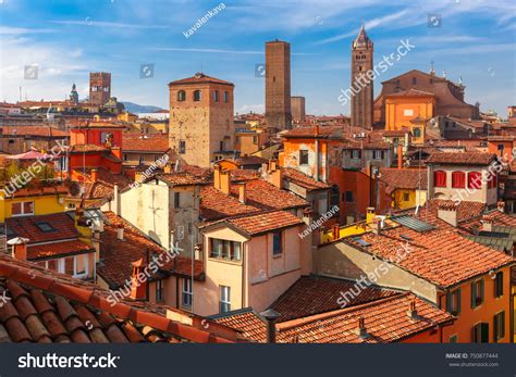 Aerial View Bologna Cathedral Towers Towering Stock Photo 750877444 ...