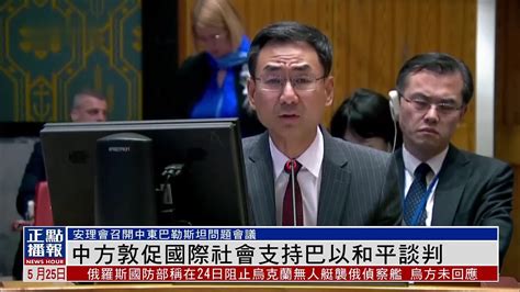 安理会会议 中方敦促国际社会支持巴以和平谈判 凤凰网视频 凤凰网