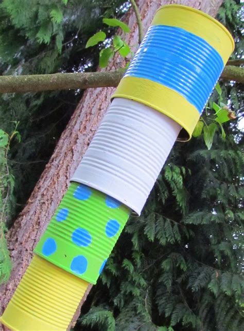 Learn To Grow: Tin Can Wind Chimes! Reusing tin cans food cans