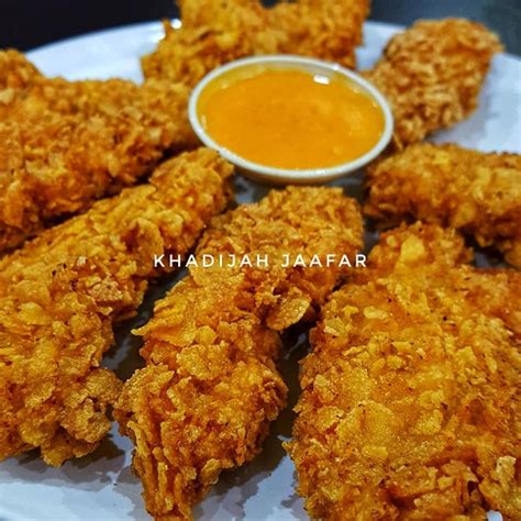 Resepi Ayam Goreng Crispy Cornflakes • Resepi Bonda