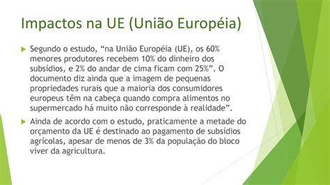 Subs Dios Agr Colas Da Ue Ppt Carregar