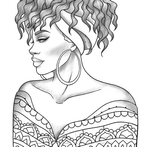 Printable Black Girl Coloring Pages