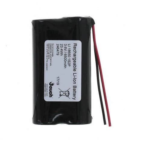 LI18650JP1S2P PCM 2 WIRES 70MM Jauch Quartz Battery Products DigiKey