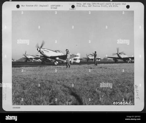 Upon Receiving The Green Light From The Control Tower These North American P 51 Mustangs Of