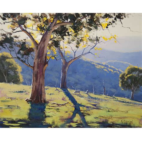 Bathurst Gum Trees Painting Traditional Landscape By Listed Artist G