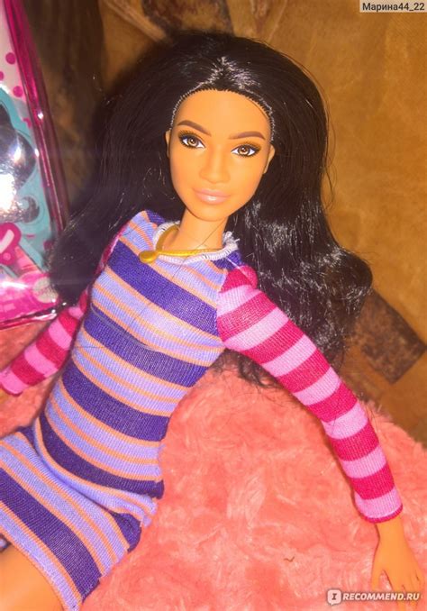 Mattel Barbie Fashionistas Doll №147 With Long Brunette Hair And Striped