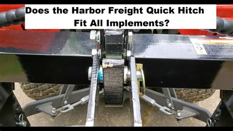 Harbor Freight Quick Hitch Dimensions And Fit Massey GC1723E YouTube