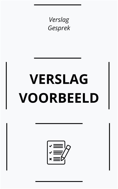 Verslag Gesprek Voorbeeld