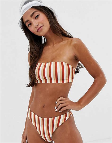 Monki Bandeau Bikini Set Asos