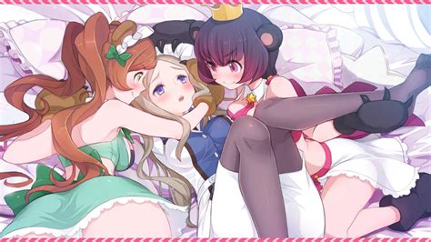 Yurishiro Ginko Yurigasaki Lulu And Tsubaki Kureha Yuri Kuma Arashi Drawn By Hanako Jiji