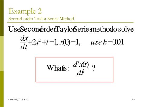 Ppt Se Numerical Methods Topic Ordinary Differential Equations