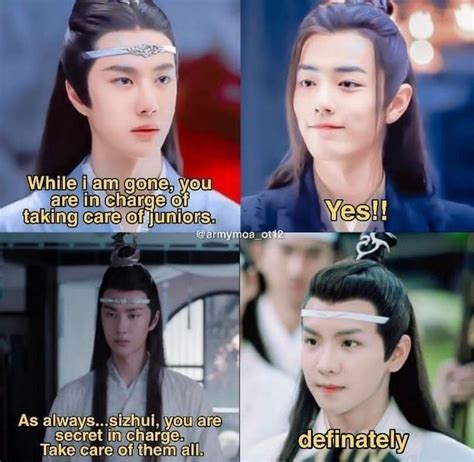 Pin By AnSHAwol On Chinese Dramas Untamed Quotes Untamed Drama Memes