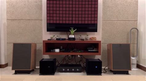 Pass Aleph 2 Monoblock Power Amplifier Pass Aleph P Preamplifier And Klipsch Heresy Youtube