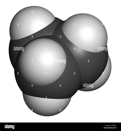 Cyclopropane Cycloalkane Molecule Used As Anaesthetic Atoms Are