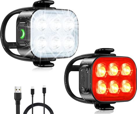 Amazon Zewdov Bike Lights For Night Riding Usb Rechargeable Bike