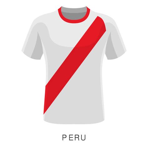 Dibujos animados de camiseta de fútbol de la copa mundial de Perú