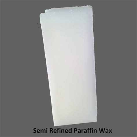 Plastic Auxiliary Agents Semi Refined Paraffin Wax For Candle Making