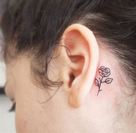 40 Amazing Behind The Ear Tattoos For Women Tattooblend